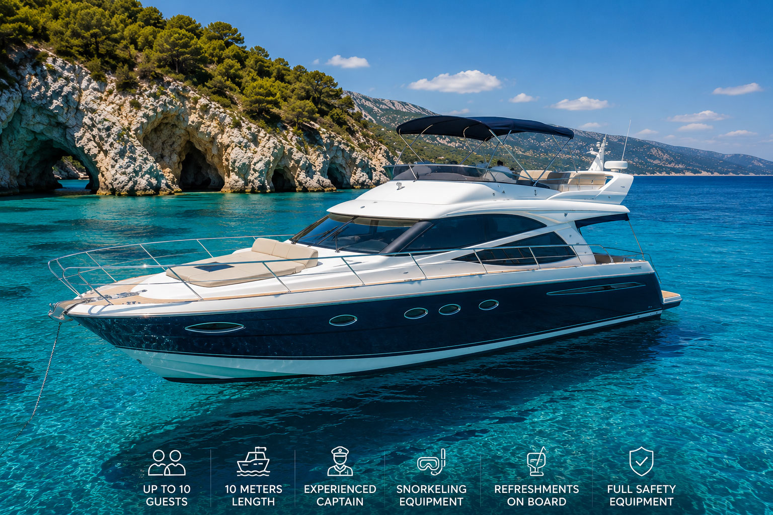 Boat & Yacht Rental in Kefalonia | Daily Cruises