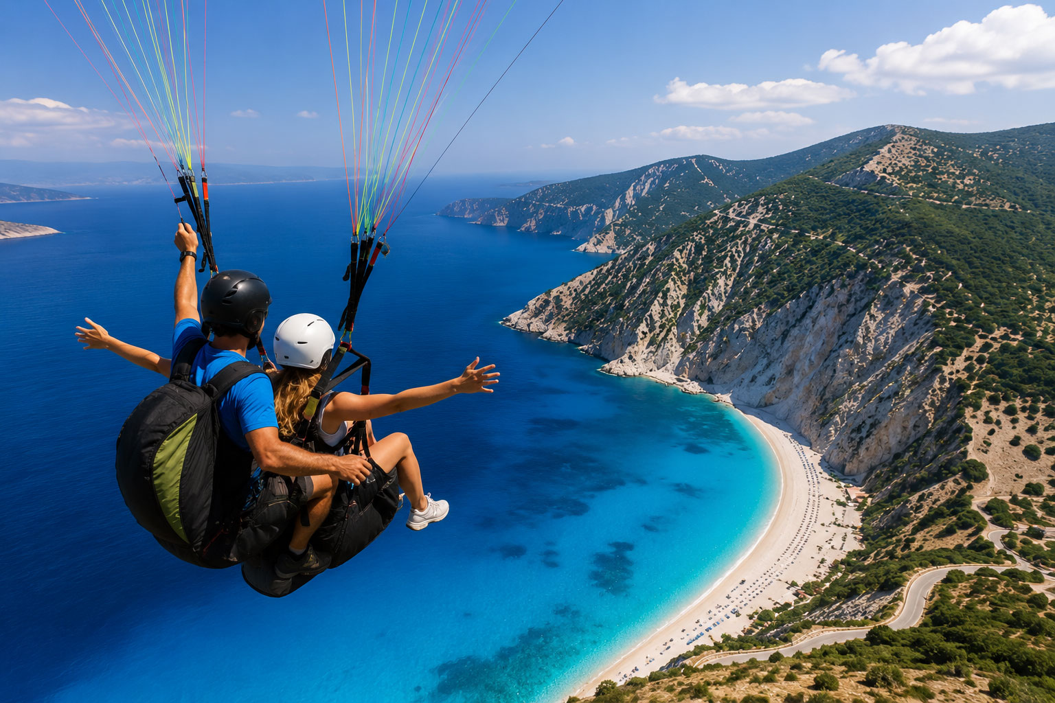 Paragliding in Myrtos, Kefalonia